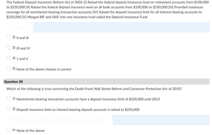 federal deposit insurance reform act of 2005