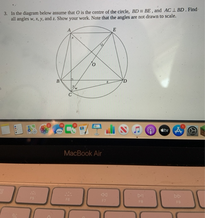 Solved 3. In the diagram below assume that is the centre of | Chegg.com