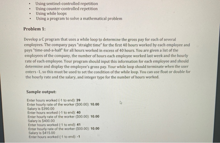 Solved . . Using sentinel-controlled repetition Using | Chegg.com