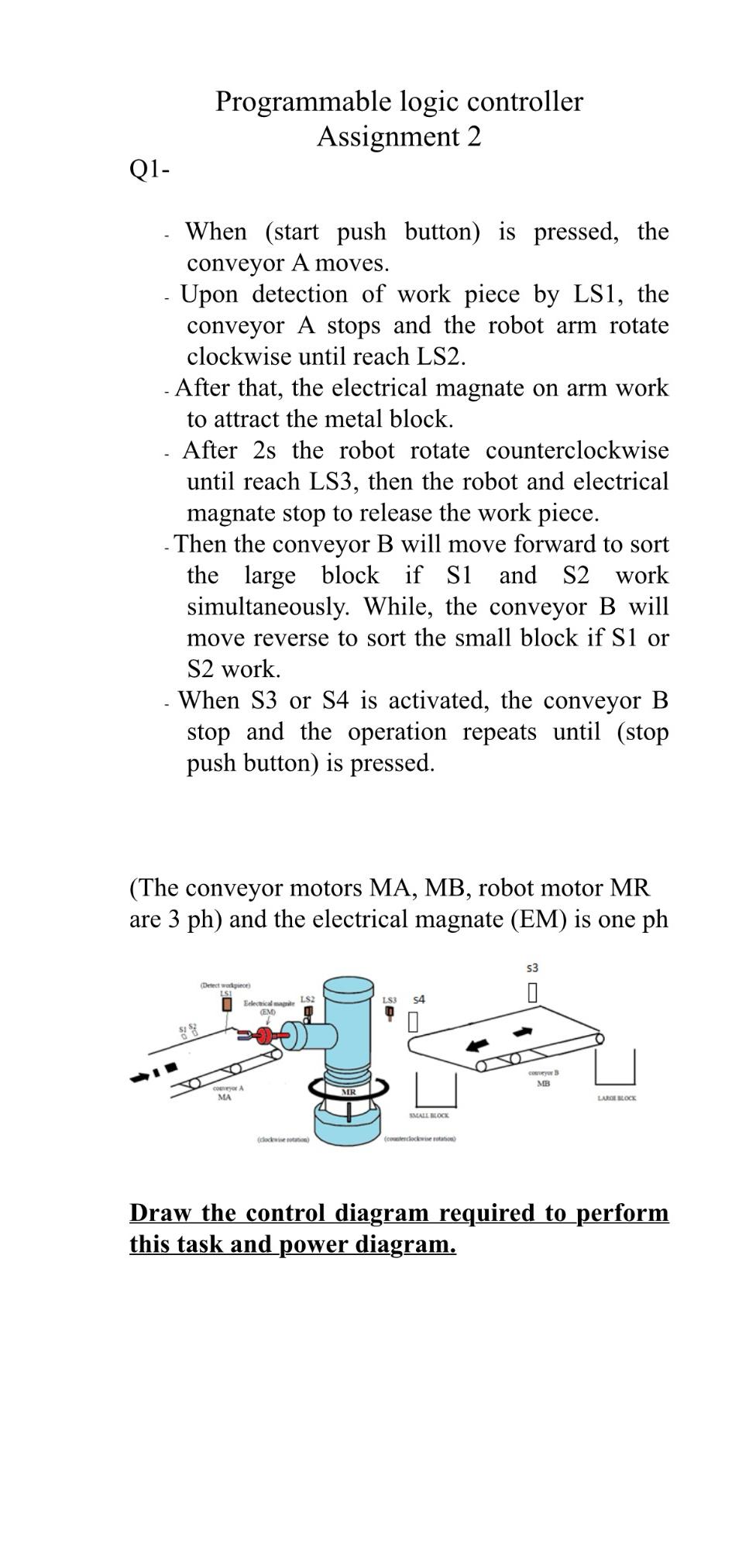 Solved Programmable logic controller Assignment 2Q1-When | Chegg.com