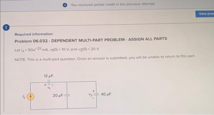 Solved Required Information Problem 06.032 - DEPENDENT | Chegg.com