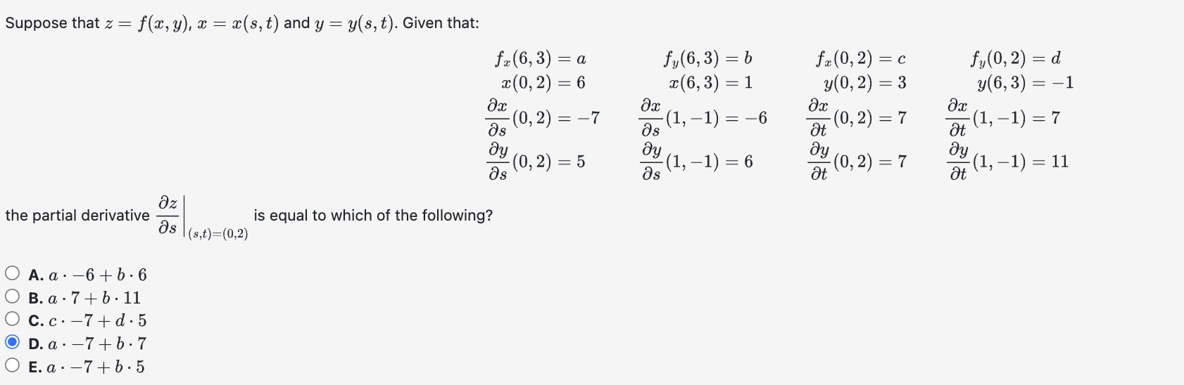 Solved Suppose That Z F X Y X X S T ﻿and Y Y S T ﻿given