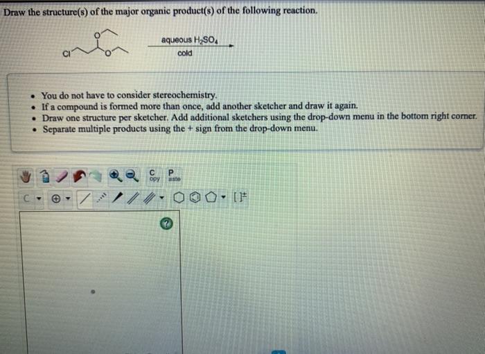 Solved Draw the structure(s) of the major organic product(s) | Chegg.com