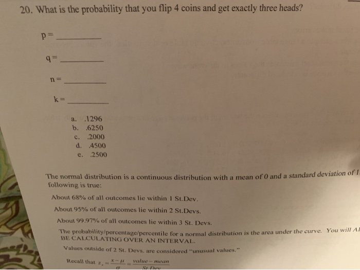 Solved Recall a binomial distribution where there are: A | Chegg.com