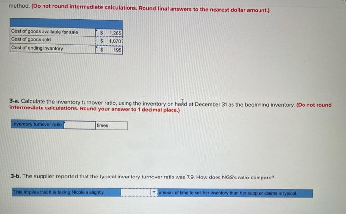 Solved CC7-1 Accounting for Changing Inventory Costs [LO7-3