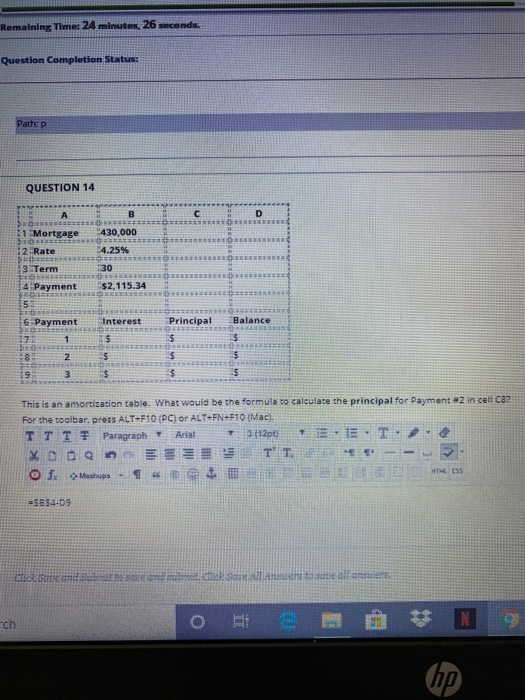 Solved emaining Time 24 minutes 26 seconds Question | Chegg.com