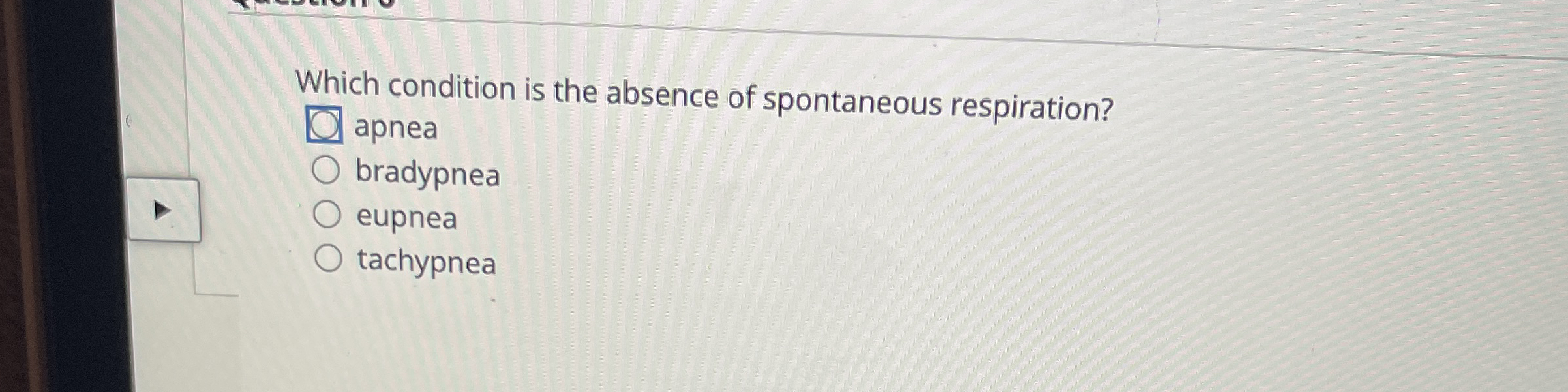 Solved Which condition is the absence of spontaneous | Chegg.com
