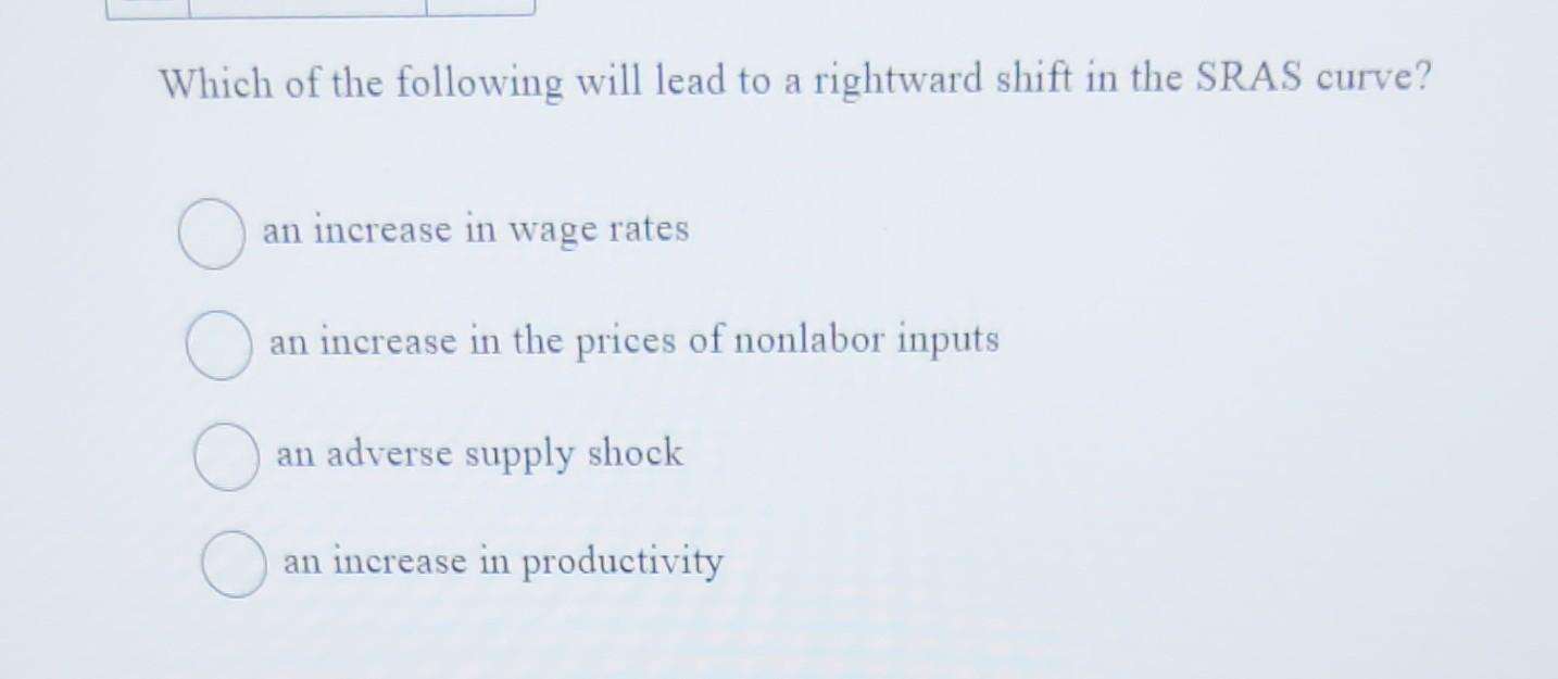 Solved Which of the following will lead to a rightward shift | Chegg.com
