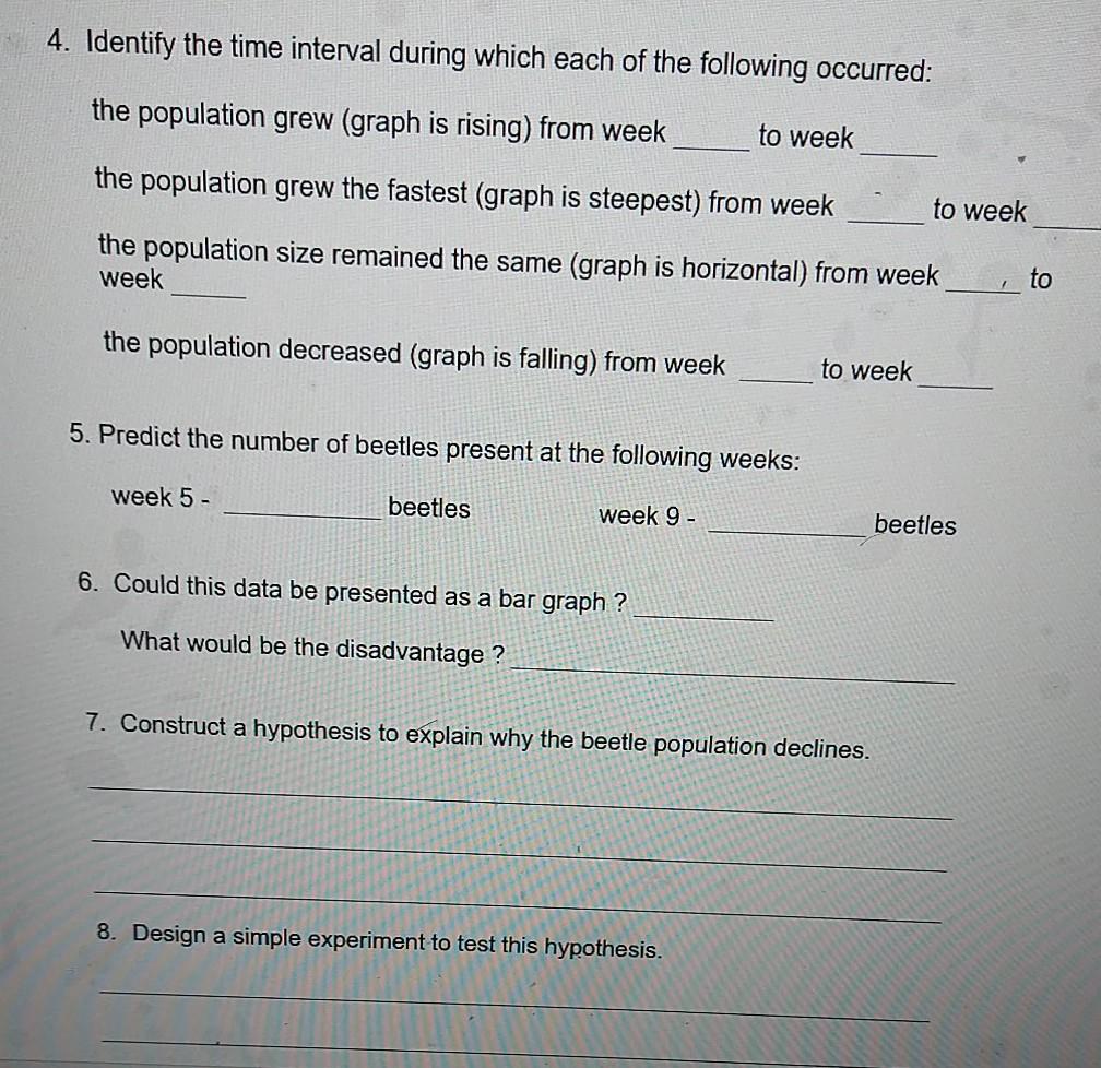 ecology experiment questions