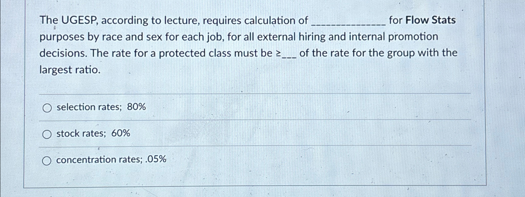 Solved The UGESP, according to lecture, requires calculation | Chegg.com