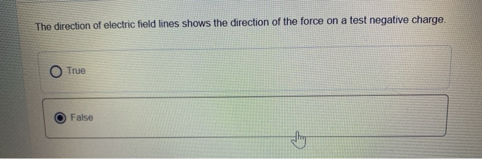 Solved The direction of electric field lines shows the | Chegg.com