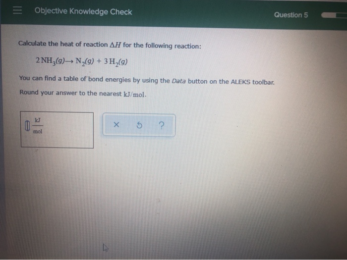 Solved Objective Knowledge Check Question 5 Calculate The Chegg Com