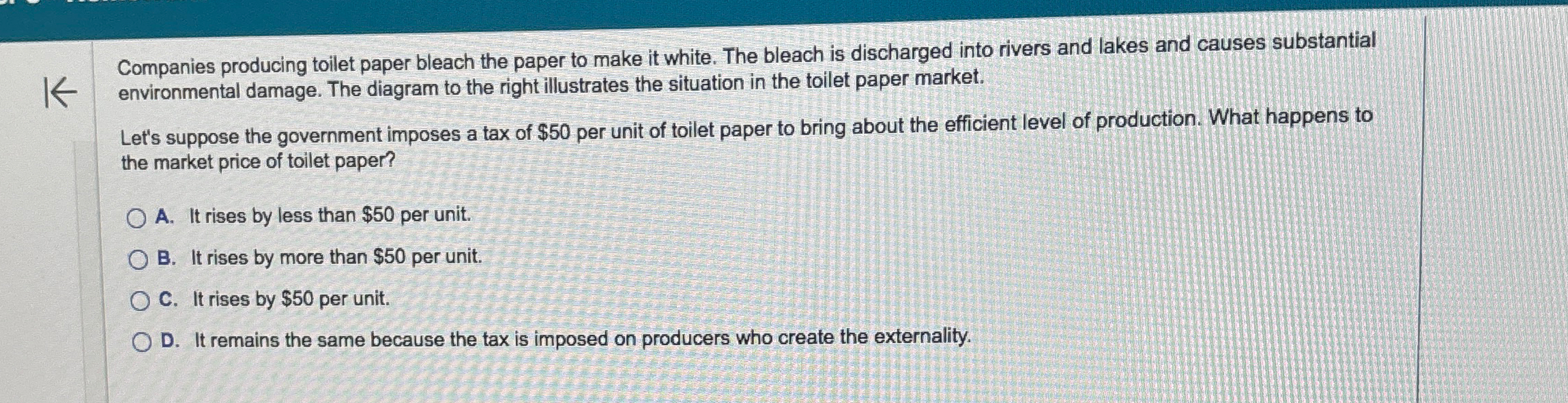 Solved Companies producing toilet paper bleach the paper to