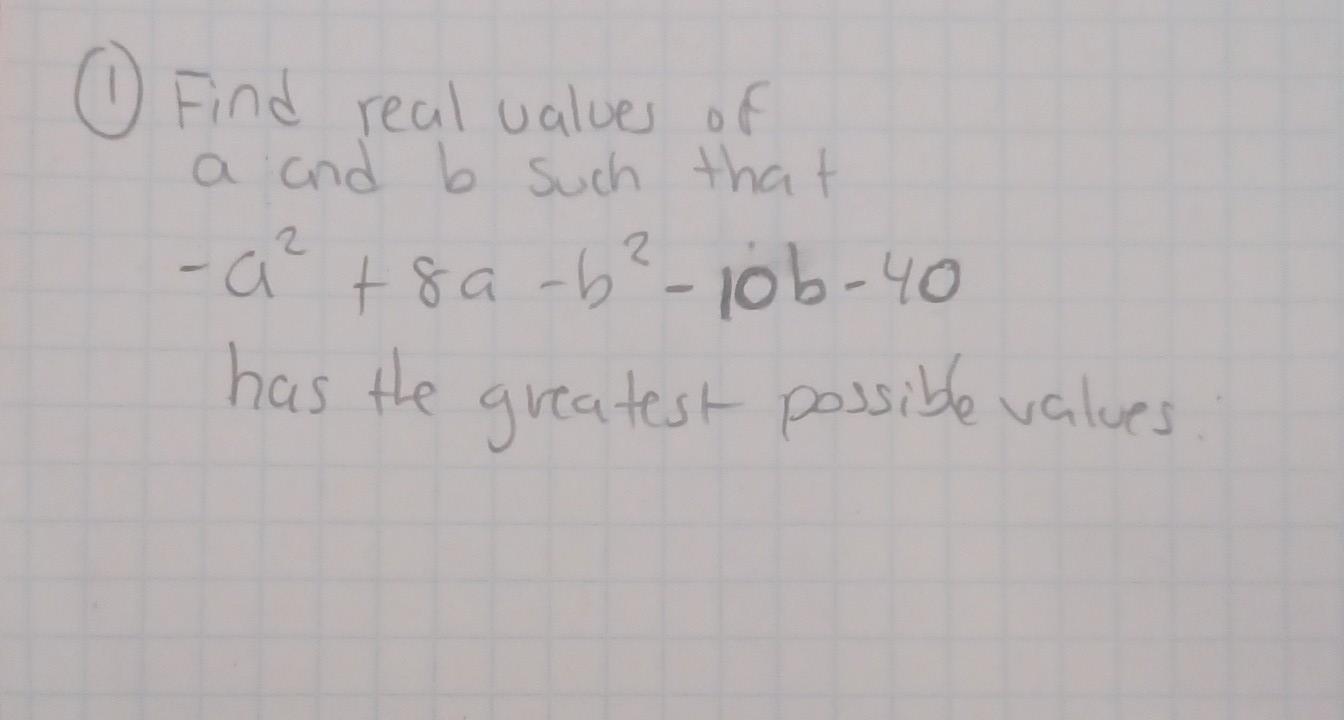 Solved Find Real Values Of A And B Such That | Chegg.com