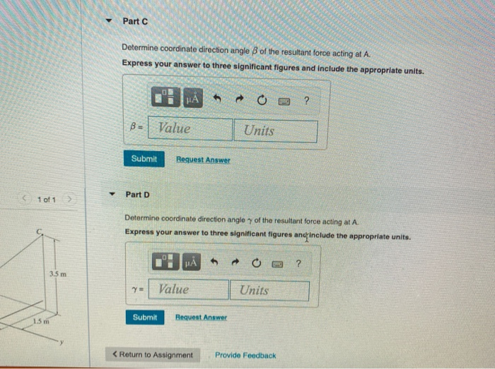 Solved Item 1 (Figure 1)Determine the magnitude and | Chegg.com