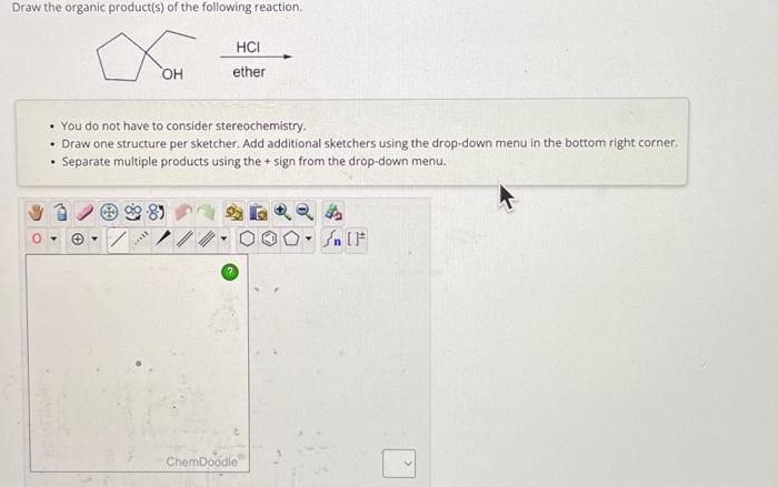 Solved Question 25 Of 30 Draw The Final Organic Product Of Chegg Com