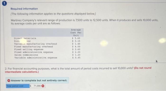 Solved Required information [The following information | Chegg.com