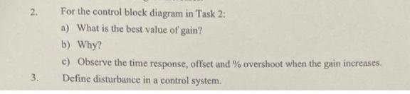 Solved Task - 2 Implement the following control block | Chegg.com