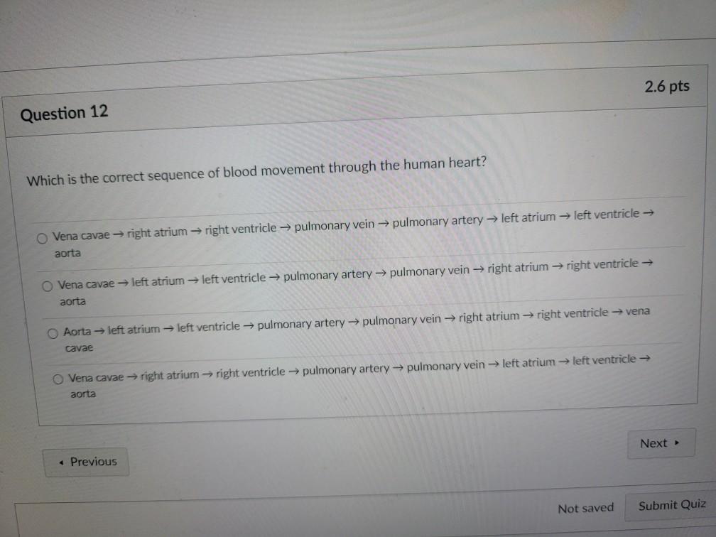 Solved 2. Question 10 Which statement regarding hemoglobin