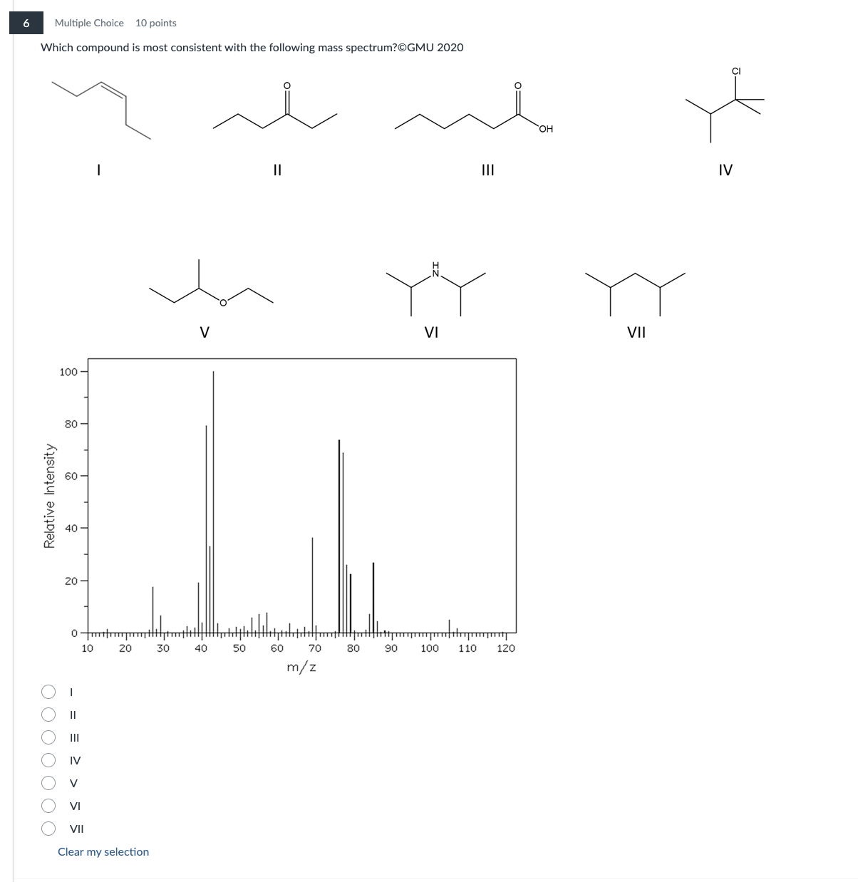 Solved Which compound is most consistent with the following | Chegg.com