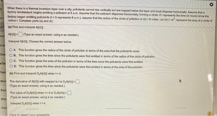 Solved у ou Stud When there is a thermal inversion layer | Chegg.com