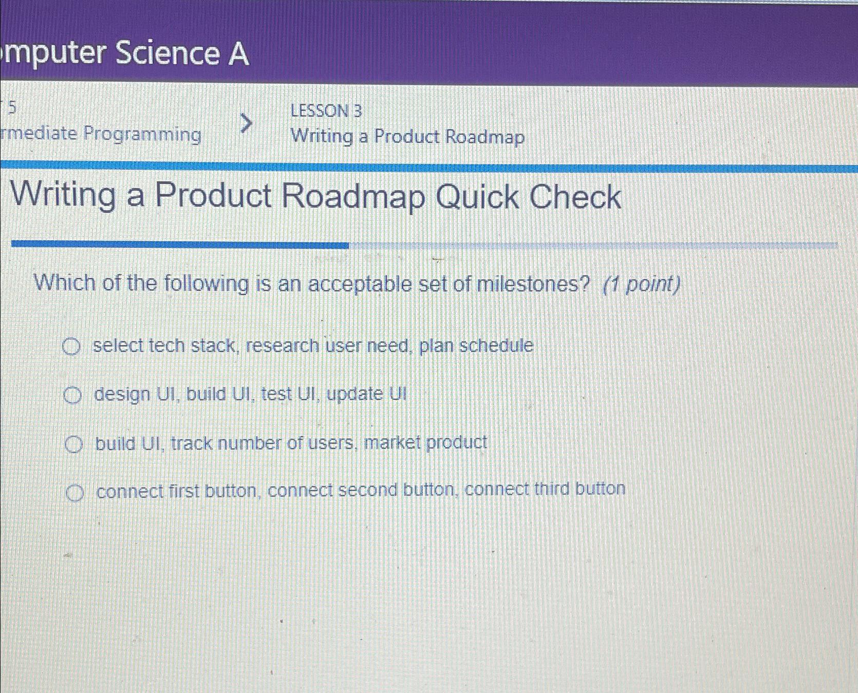 Solved mputer Science A5 ﻿rmediate Programming LESSON 3 | Chegg.com