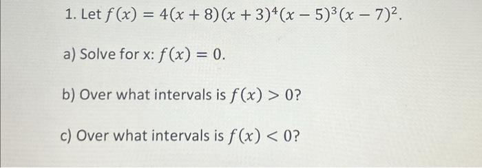 f x )= 0 8x 5 4x 3