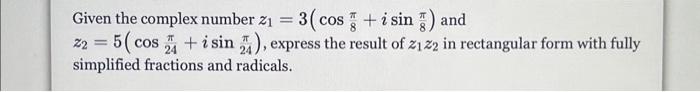 the principal argument of the complex number z 1 sin pi 3