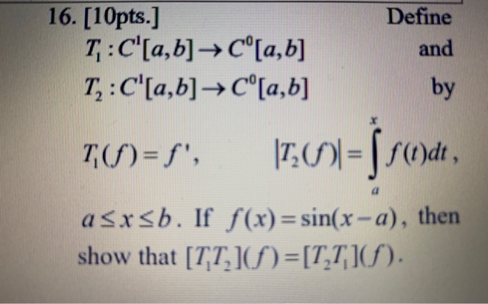 Solved Define 16 10pts T C A B Cº A B T C A Chegg Com