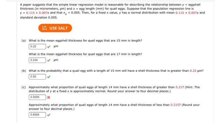 Solved Suppose that a simple linear regression model is | Chegg.com