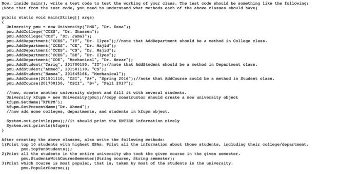 Solved please use Java language to solve part B view the | Chegg.com