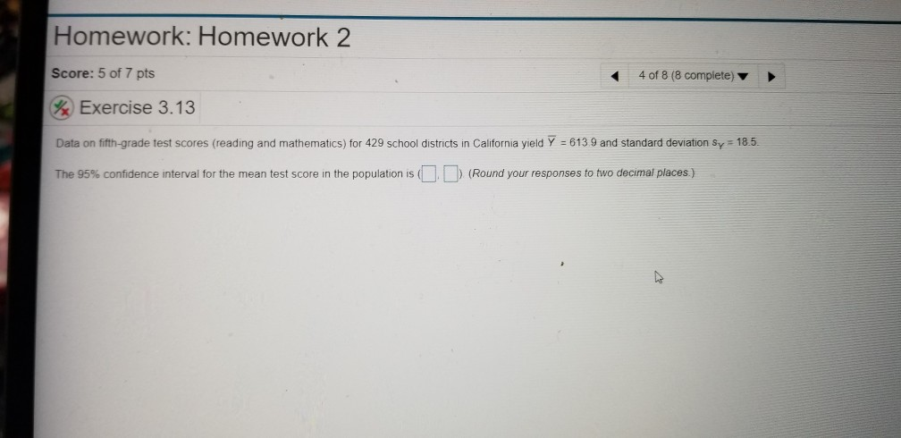 homework improves test scores statistics