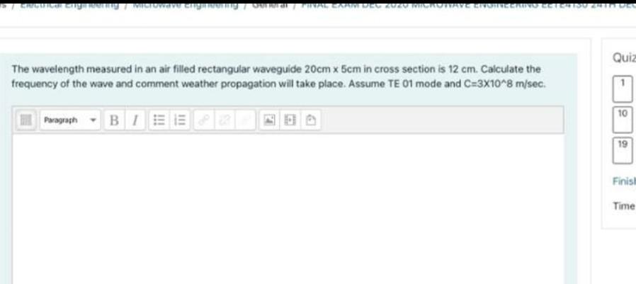 Solved Calculate the values of cutoff and guide wave length | Chegg.com