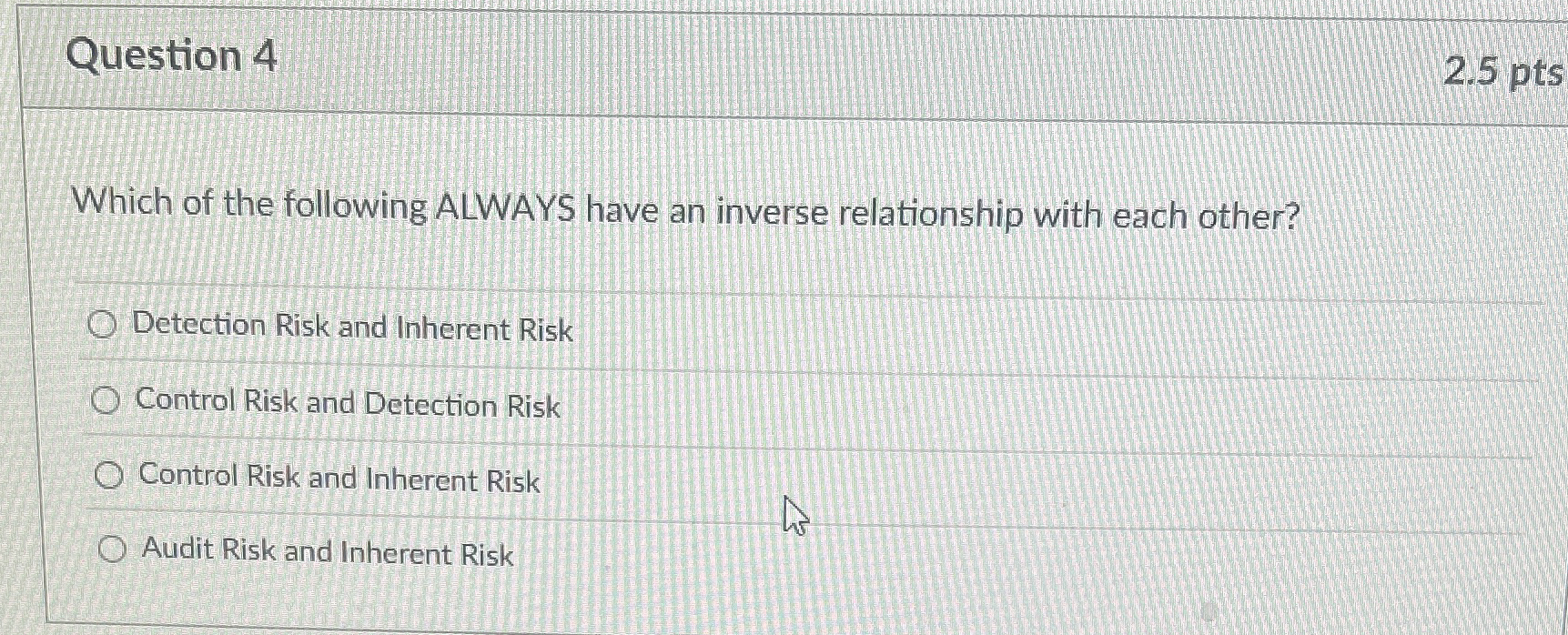 Solved Question 4Which of the following ALWAYS have an | Chegg.com