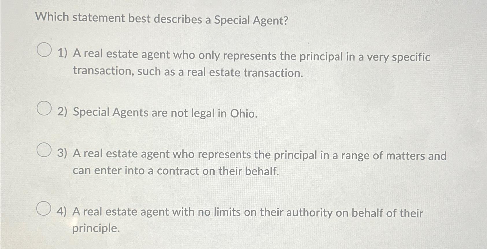 Special Agent In Real Estate