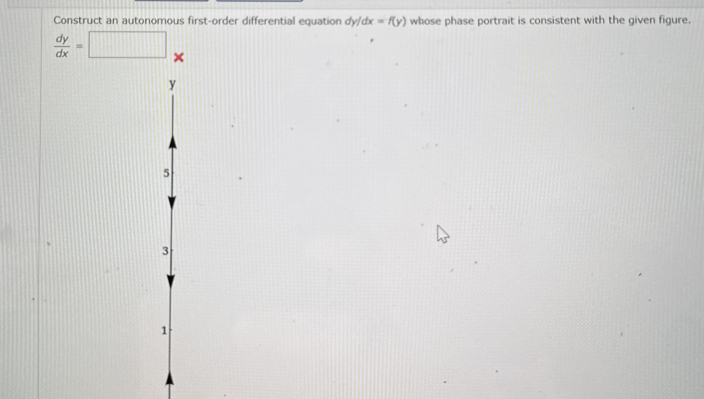 Solved Construct an autonomous first-order differential | Chegg.com