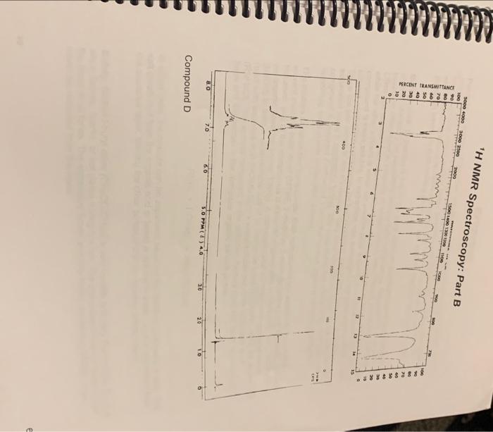 Solved NMR Spectroscopy: Part B On the following pages are | Chegg.com