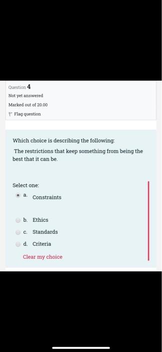 Solved Question 2 Not yet answered Marked out of 20.00 P | Chegg.com