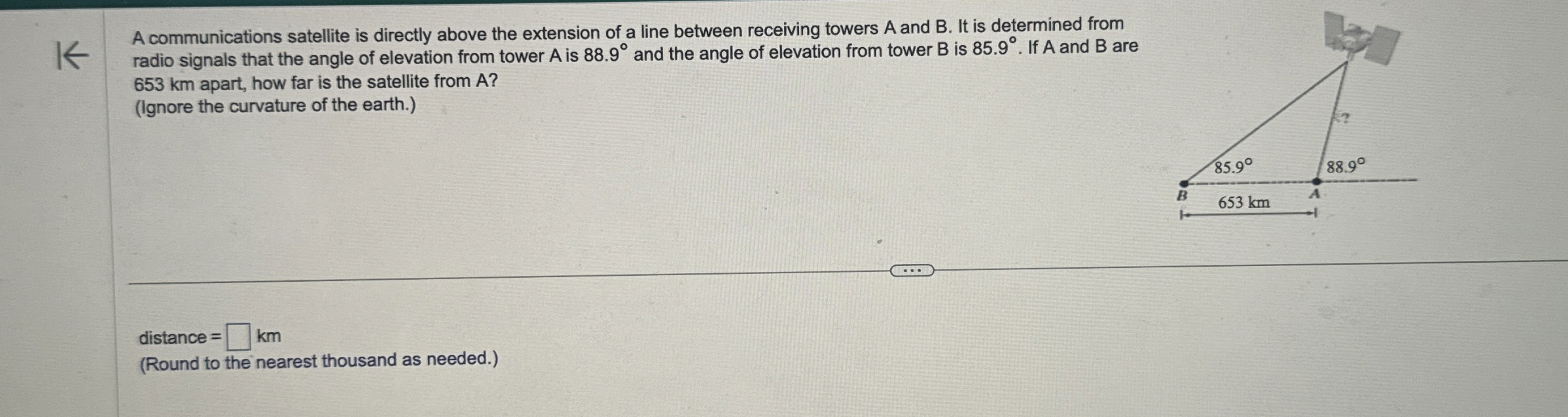 Solved A communications satellite is directly above the | Chegg.com