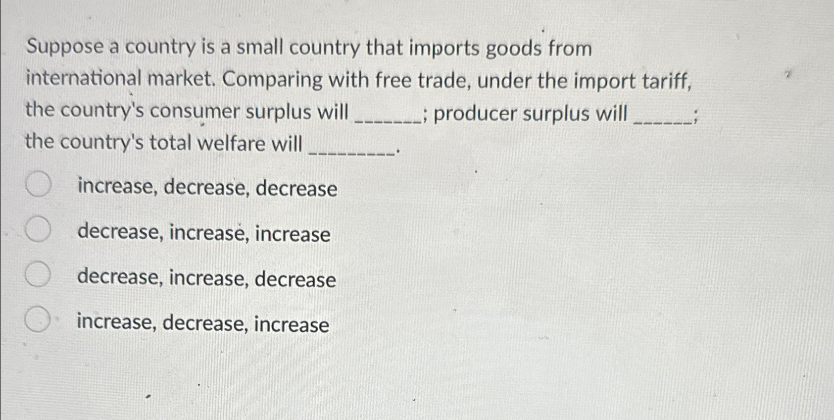 Solved Suppose A Country Is A Small Country That Imports | Chegg.com