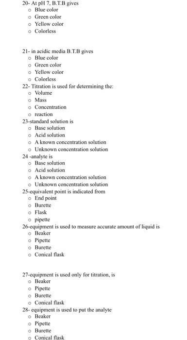 Solved Review questions for general chem. Lab. A-Multiple | Chegg.com
