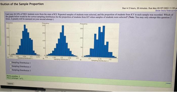 Solved 17522 Assement stribution of the Sample Proportion | Chegg.com