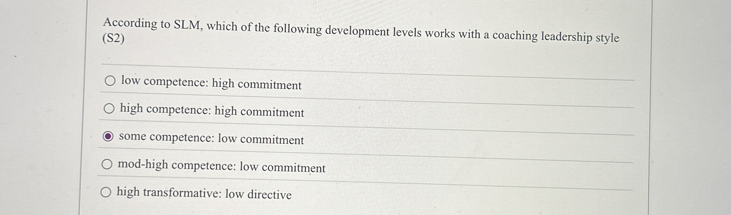 Solved According to SLM, ﻿which of the following development | Chegg.com