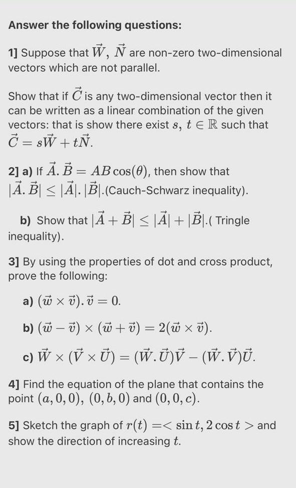 Solved Answer The Following Questions 1 Suppose That W Chegg Com