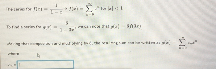 Solved The Series For F Z L Is F A Y 2 For 13 1 Chegg Com