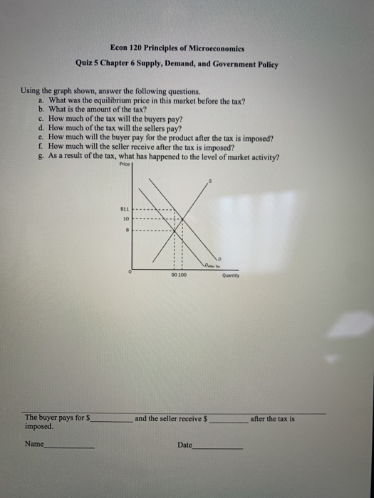 Solved Econ 120 Principles of Microeconomics Quiz 5 Chapter | Chegg.com