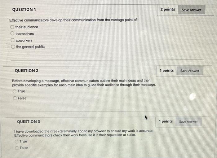 Solved QUESTION 1 2 points Save Answer Effective | Chegg.com