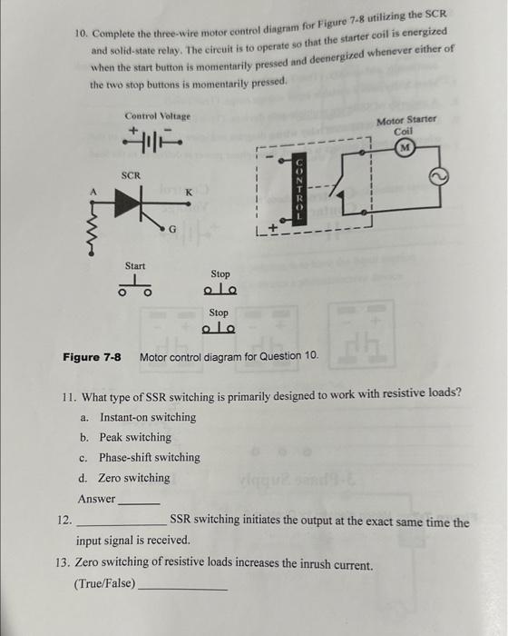 1. In the symbol of the solidstate relay (SSR) shown