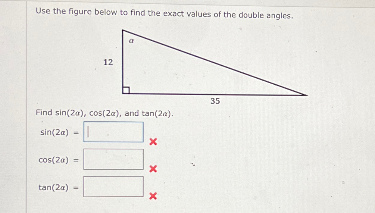 Solved Use the figure below to find the exact values of the | Chegg.com