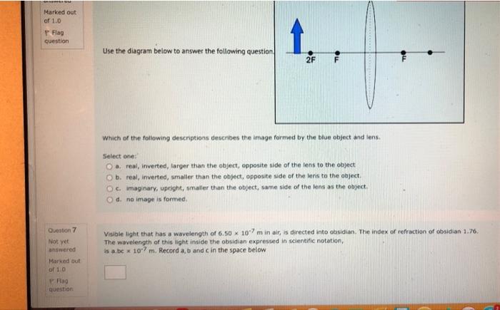 Solved Question 5 Not yet answered Marked out of 1.0 Use the | Chegg.com